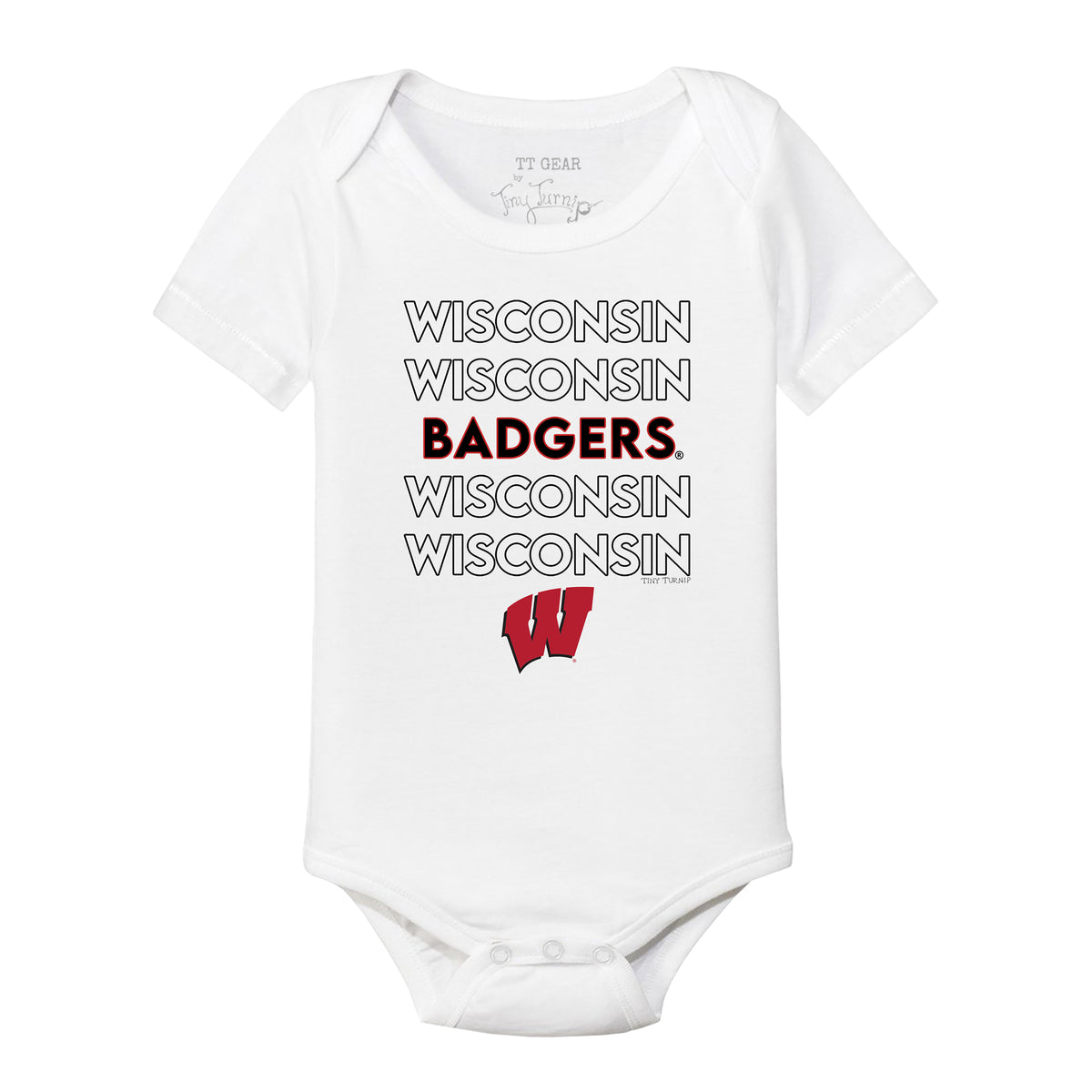 Wisconsin Badgers Short Sleeve Snapper