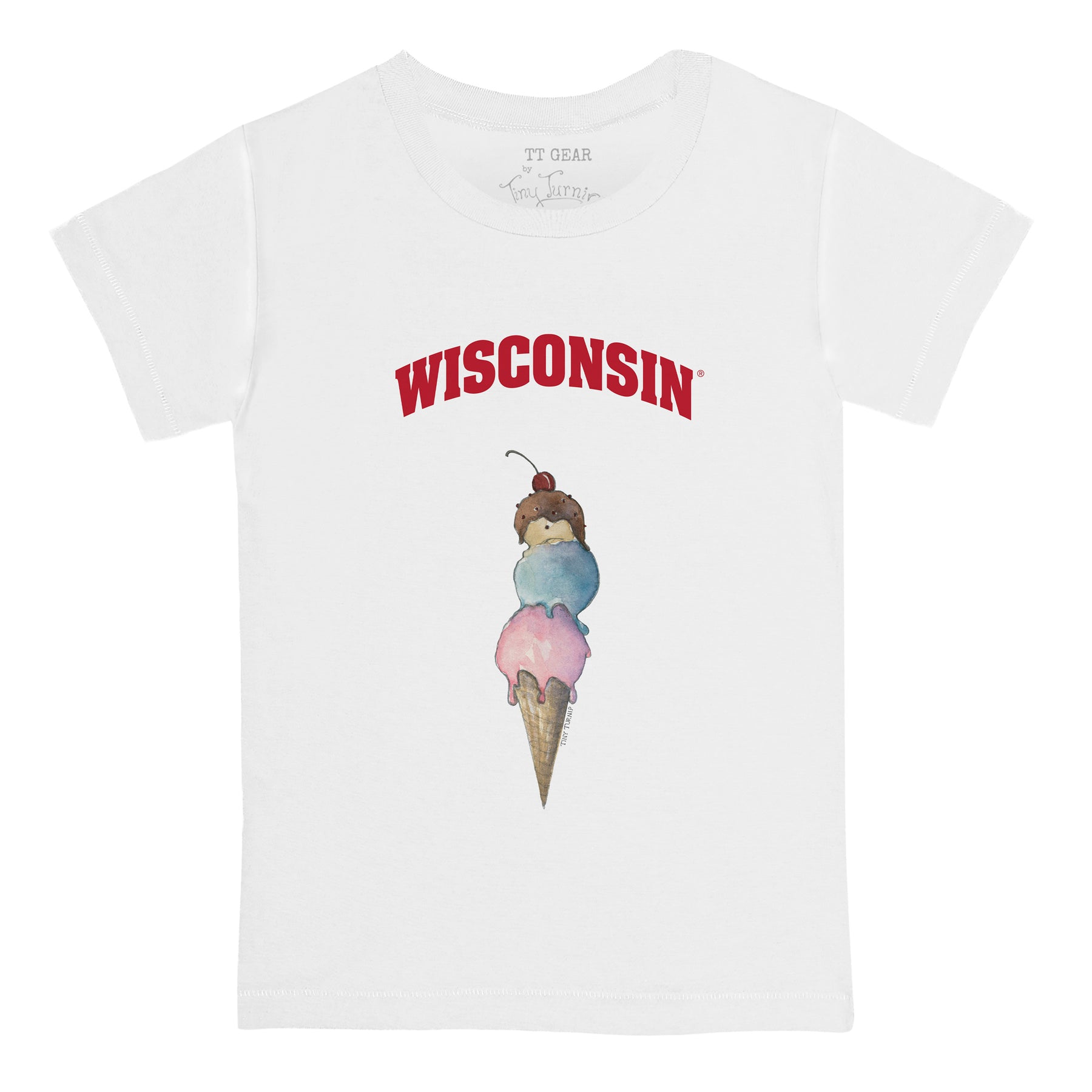 Wisconsin Badgers Triple Scoop Tee Shirt