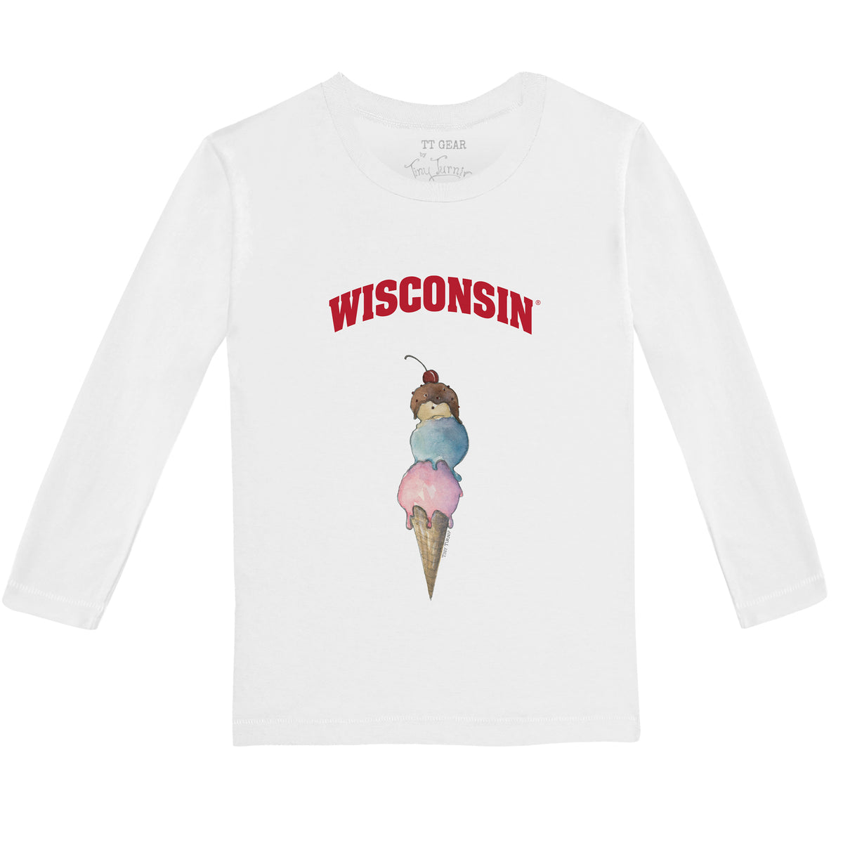 Wisconsin Badgers Triple Scoop Long-Sleeve Tee Shirt