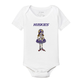Washington Huskies Babes Short Sleeve Snapper