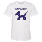 Washington Huskies Balloon Dog Unisex Tee Shirt