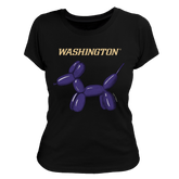 Washington Huskies Balloon Dog Women's Tee Shirt