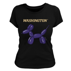 Washington Huskies Balloon Dog Women's Tee Shirt