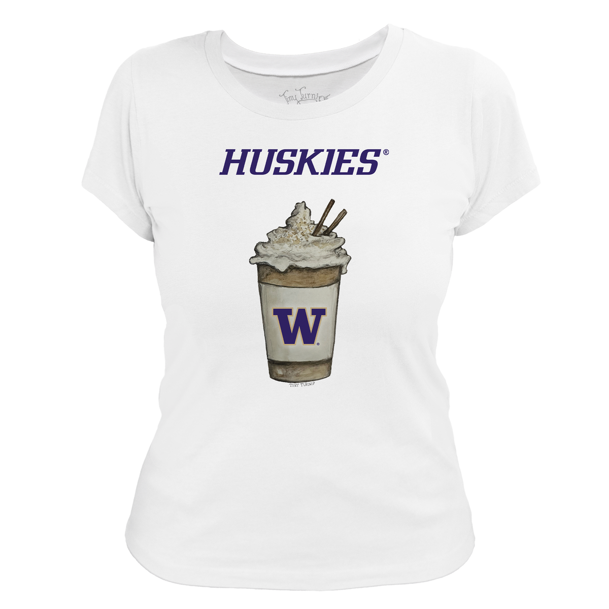 Washington Huskies Latte Women's Tee Shirt