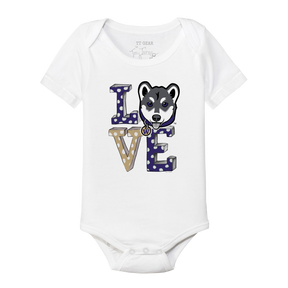Washington Huskies LOVE Short Sleeve Snapper