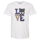 Washington Huskies LOVE Unisex Tee Shirt