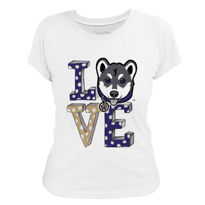 Washington Huskies LOVE Women's Tee Shirt