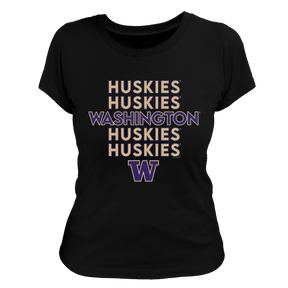 Washington Huskies Stacked Women's Tee Shirt