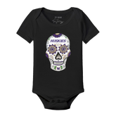 Washington Huskies Sugar Skull Short Sleeve Snapper