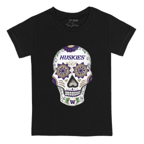 Washington Huskies Sugar Skull Kid's Tee Shirt
