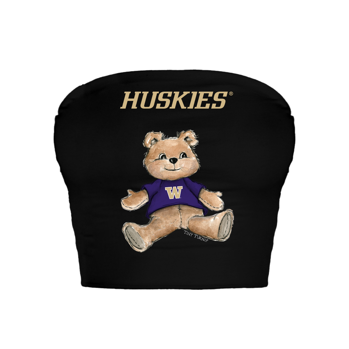 Washington Huskies Teddy Crop Tube Top