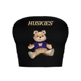 Washington Huskies Teddy Crop Tube Top