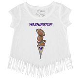 Washington Huskies Football Triple Scoop Fringe Tee
