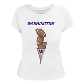 Washington Huskies Football Triple Scoop Women's Tee Shirt