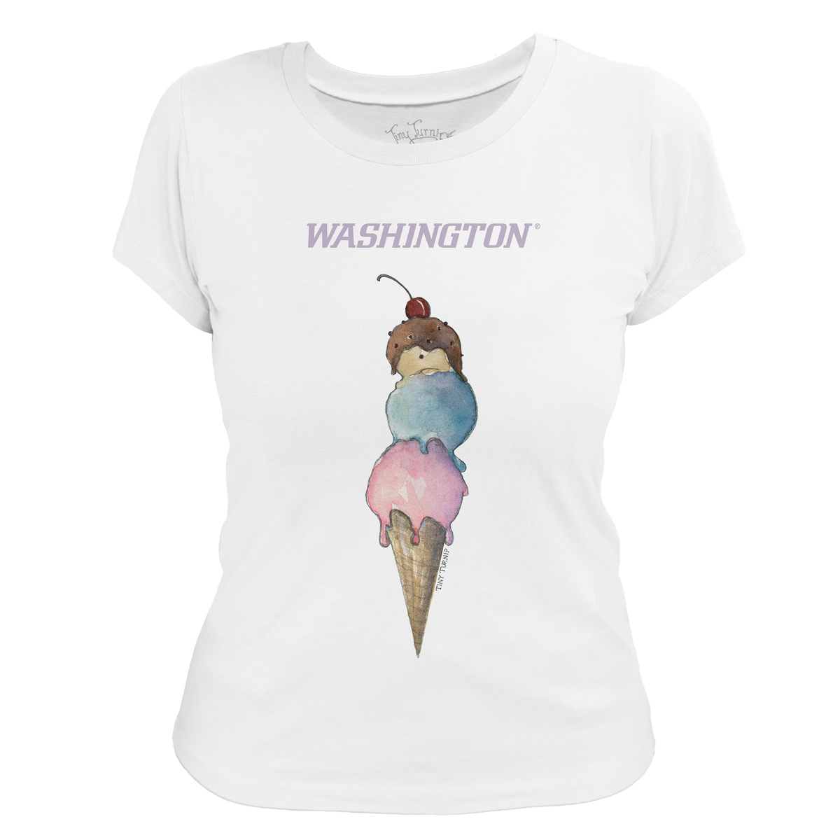 Washington Huskies Triple Scoop Women's Tee Shirt