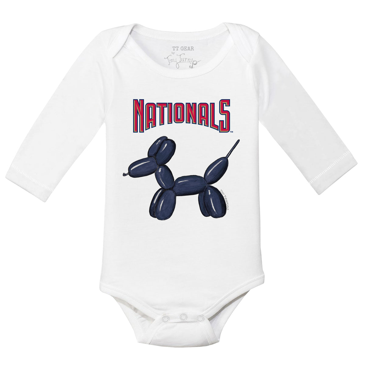 Washington Nationals Balloon Dog Long Sleeve Snapper