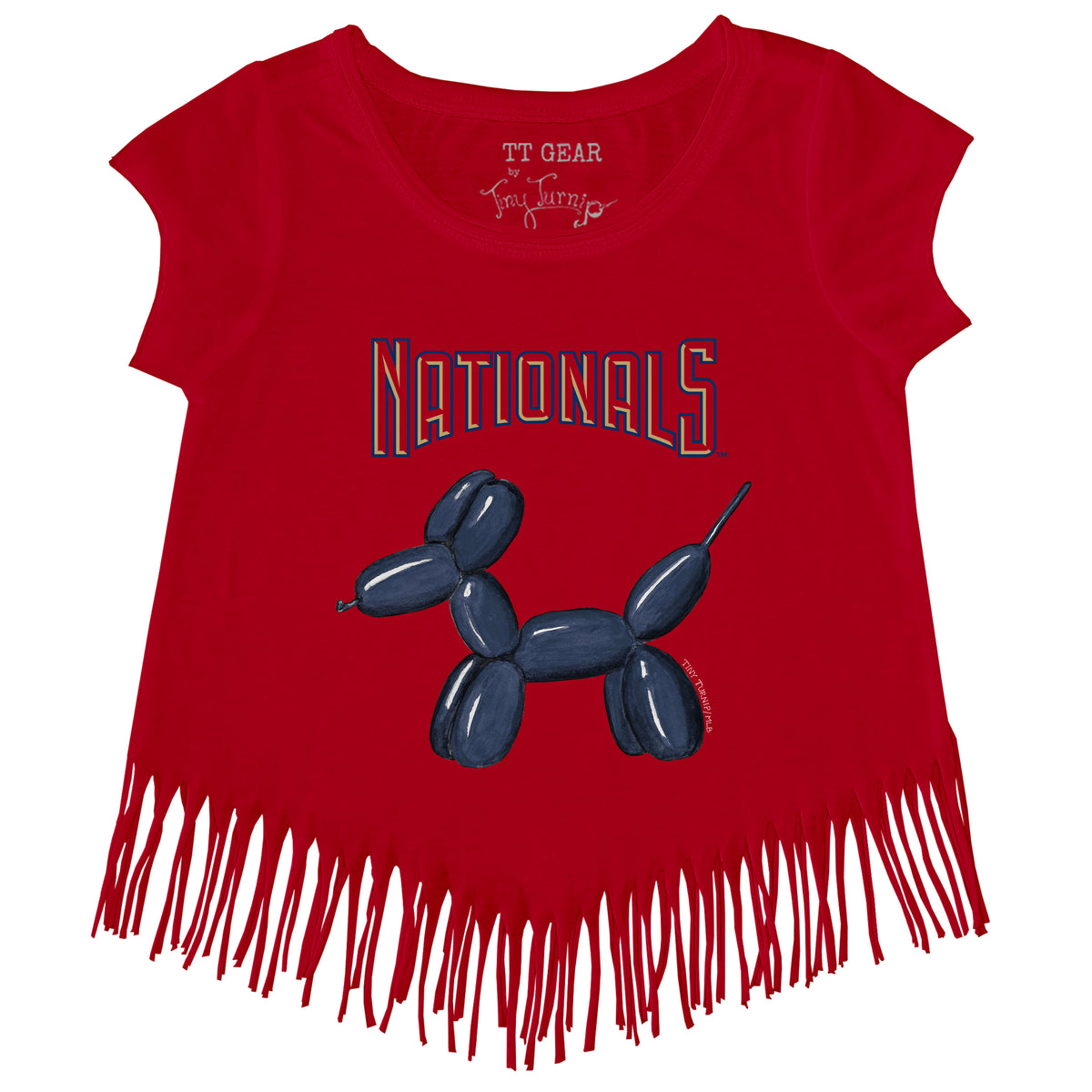 Washington Nationals Balloon Dog Fringe Tee