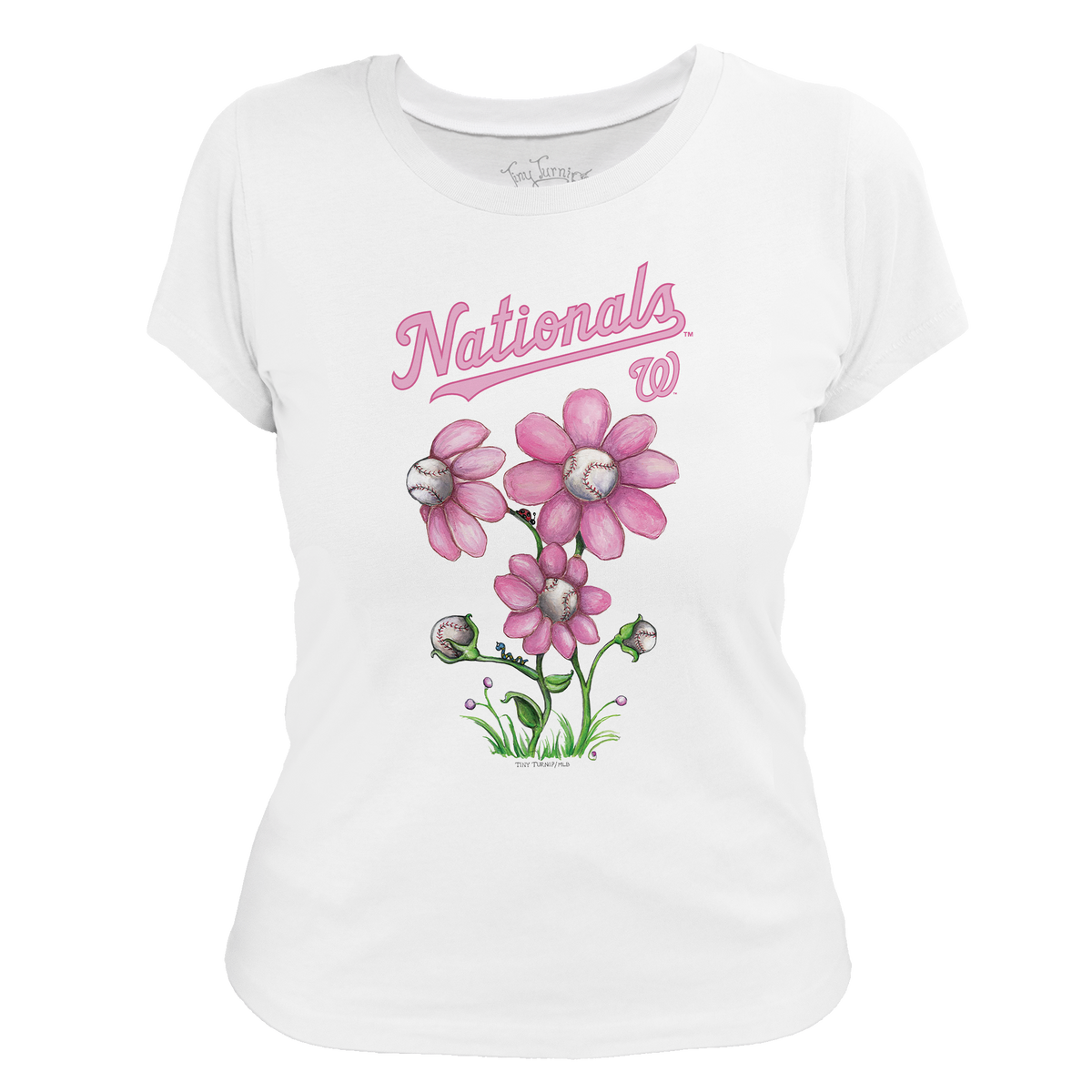Washington Nationals Blooming Baseballs Tee Shirt