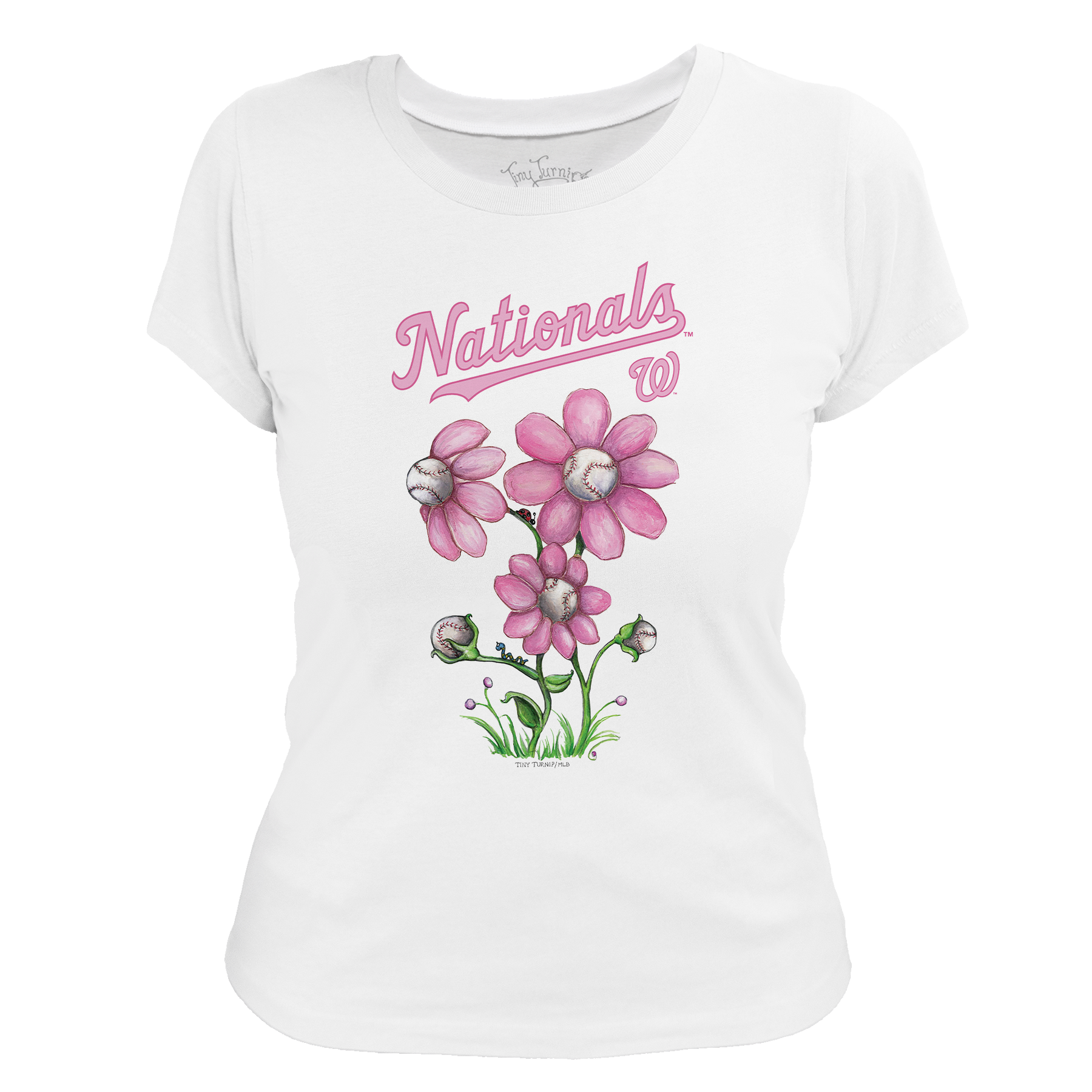 Washington Nationals Blooming Baseballs Tee Shirt