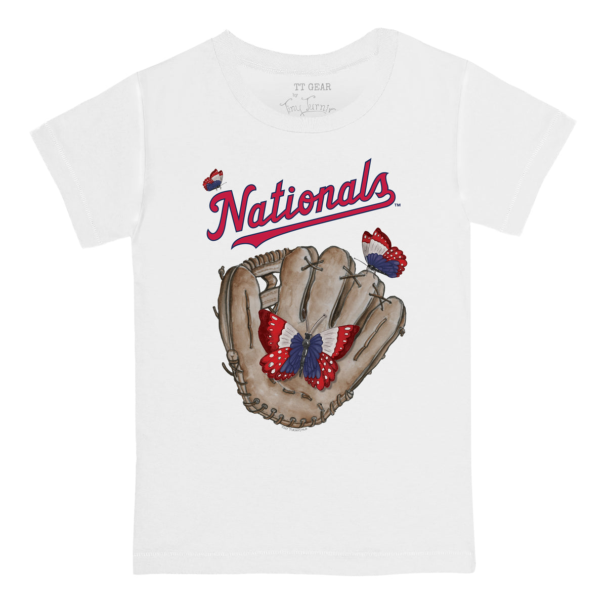 Washington Nationals Butterfly Glove Tee Shirt
