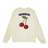 Washington Nationals Cherry Crewneck Sweatshirt