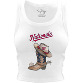 Washington Nationals Cowboy Boot Crop Tank