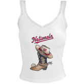 Washington Nationals Cowboy Boot Lace Tank