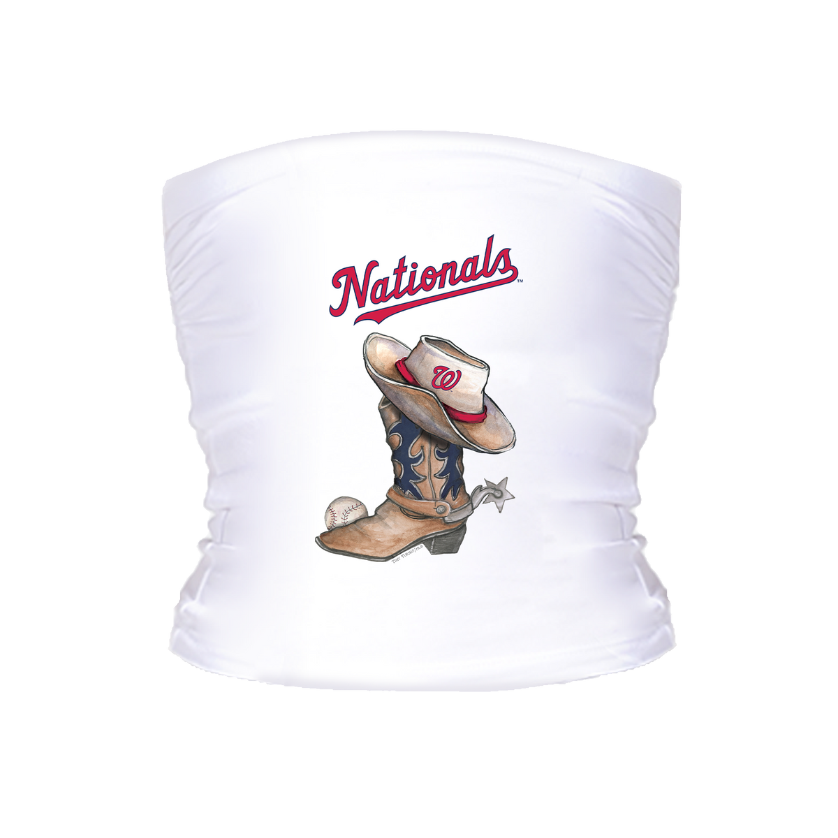 Washington Nationals Cowboy Boot Crop Tube Top