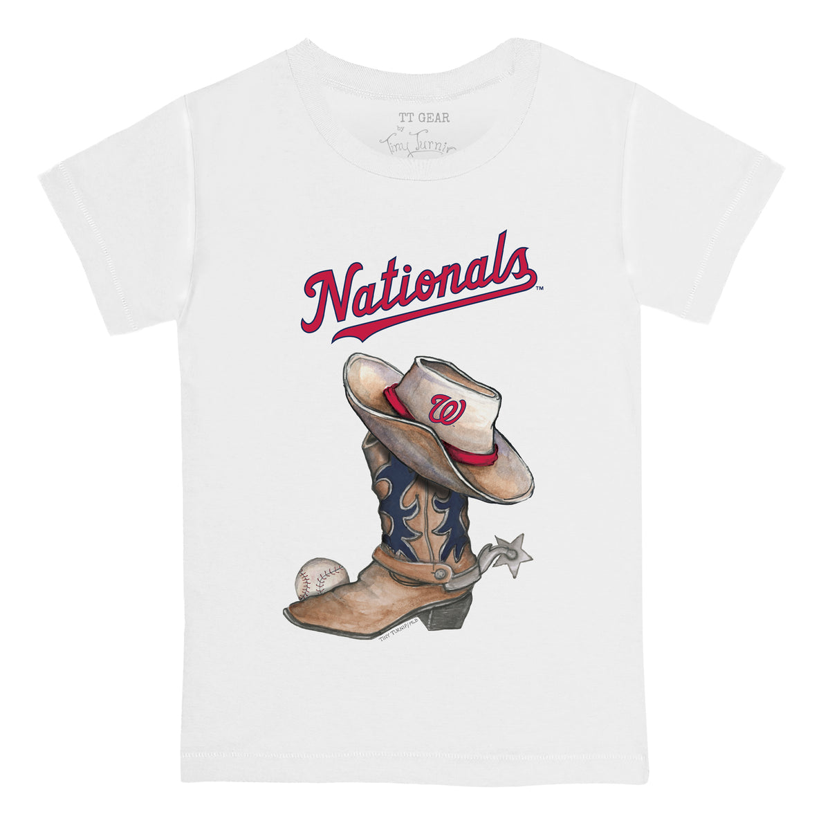 Washington Nationals Cowboy Boot Kid's Tee Shirt