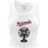 Washington Nationals Fan Crop Tank