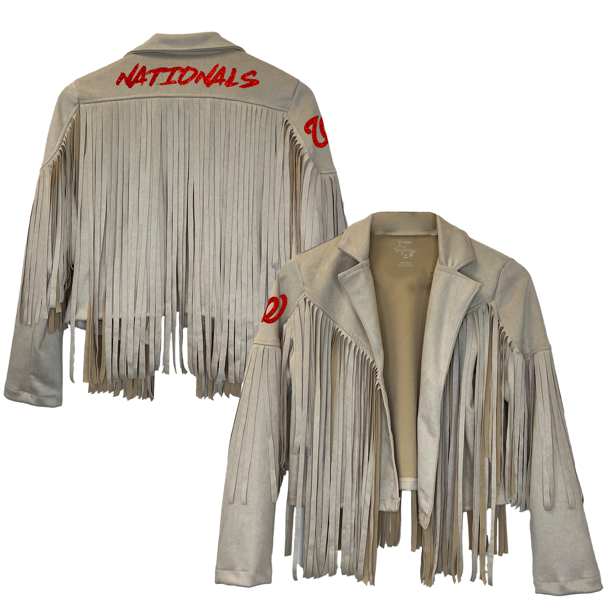 Washington Nationals Farrah Fringe Jacket --(ships after 8/11)
