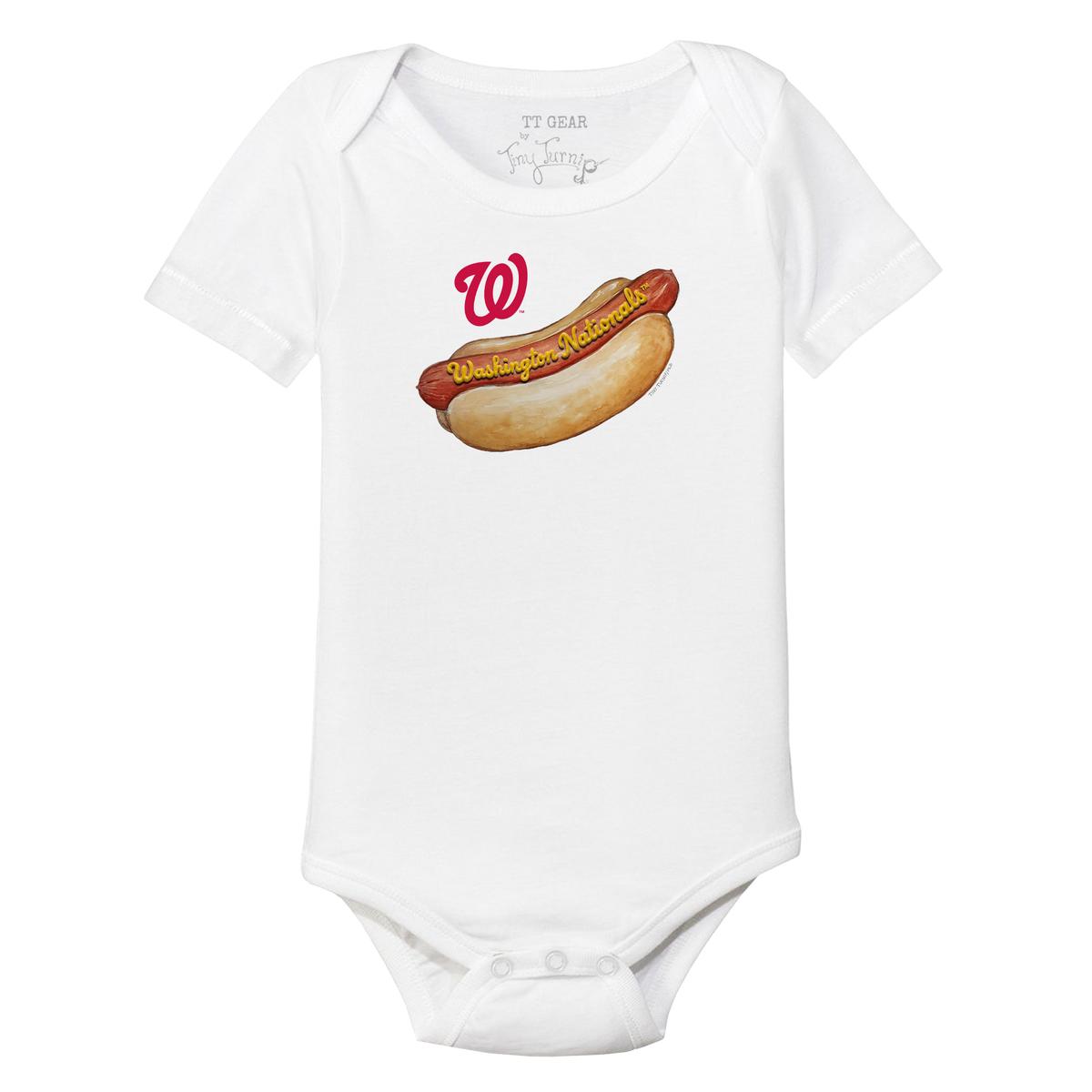 Washington Nationals Hot Dog Short Sleeve Snapper