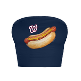 Washington Nationals Hot Dog Crop Tube Top