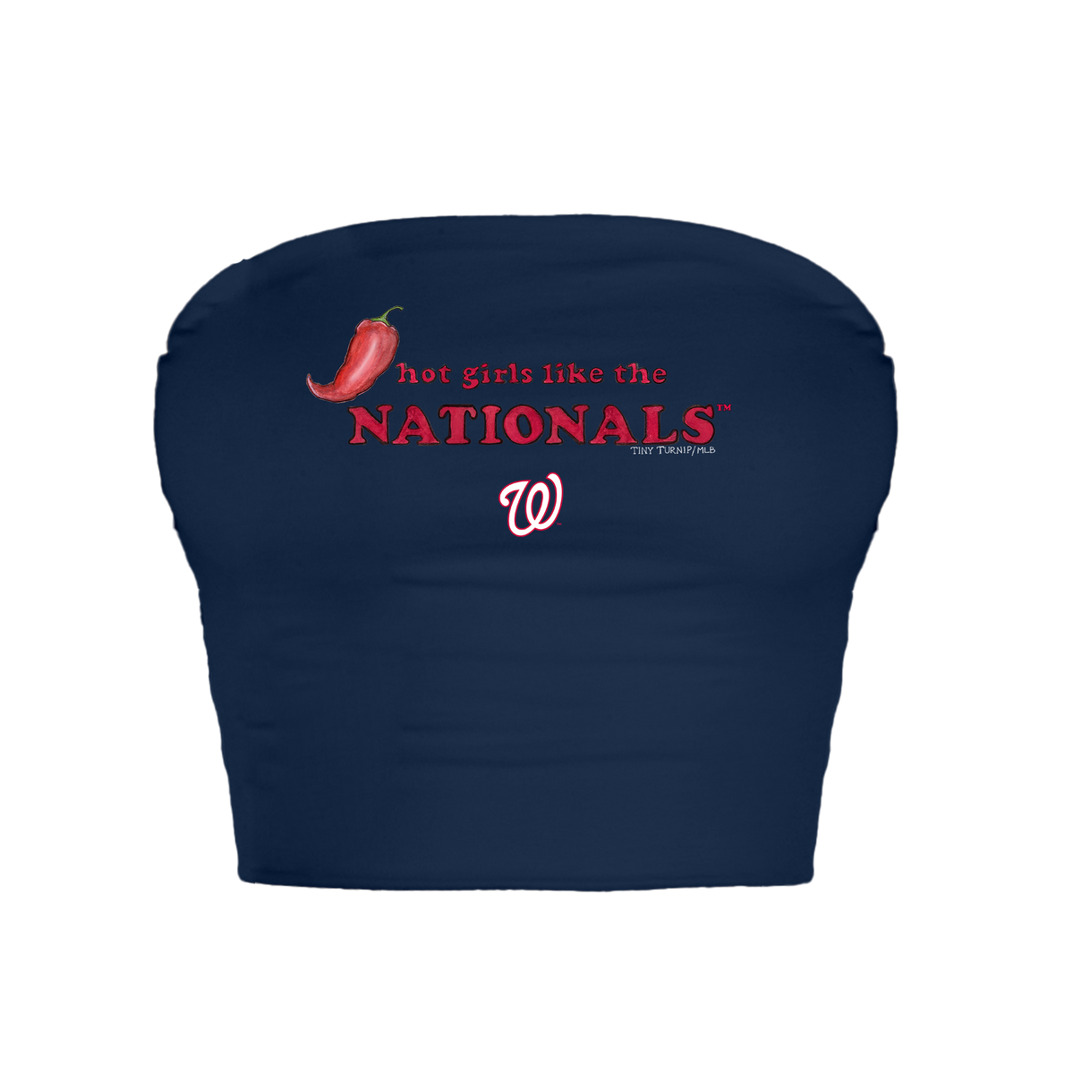 Washington Nationals Hot Girls Crop Tube Top