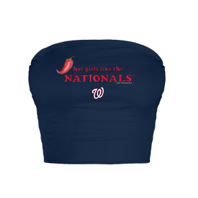 Washington Nationals Hot Girls Crop Tube Top