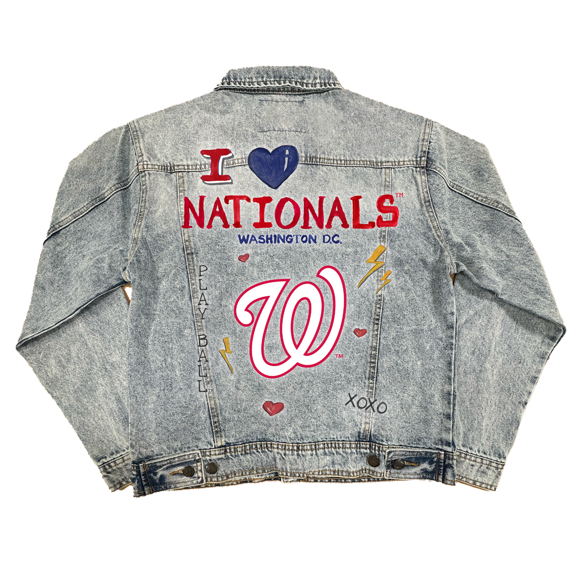 I Heart Nationals Boyfriend Denim Jacket - Tiny Turnip