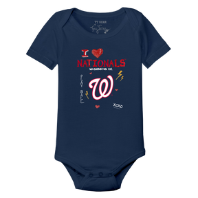 I Heart Nationals Short Sleeve Snapper - Tiny Turnip