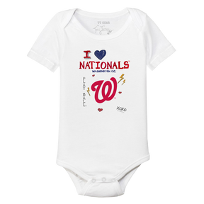 I Heart Nationals Short Sleeve Snapper - Tiny Turnip