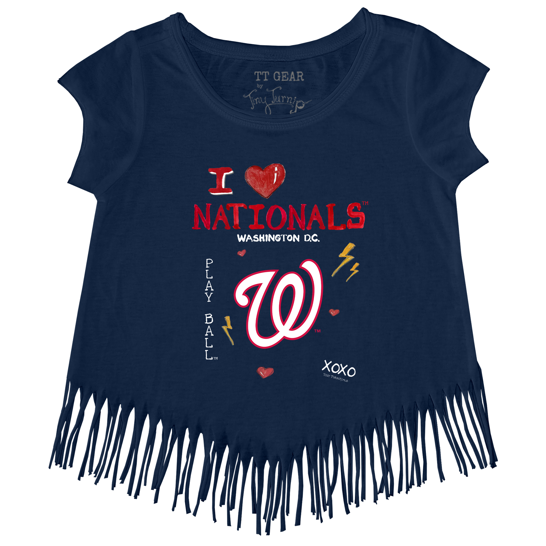 I Heart Nationals Fringe Tee - Tiny Turnip