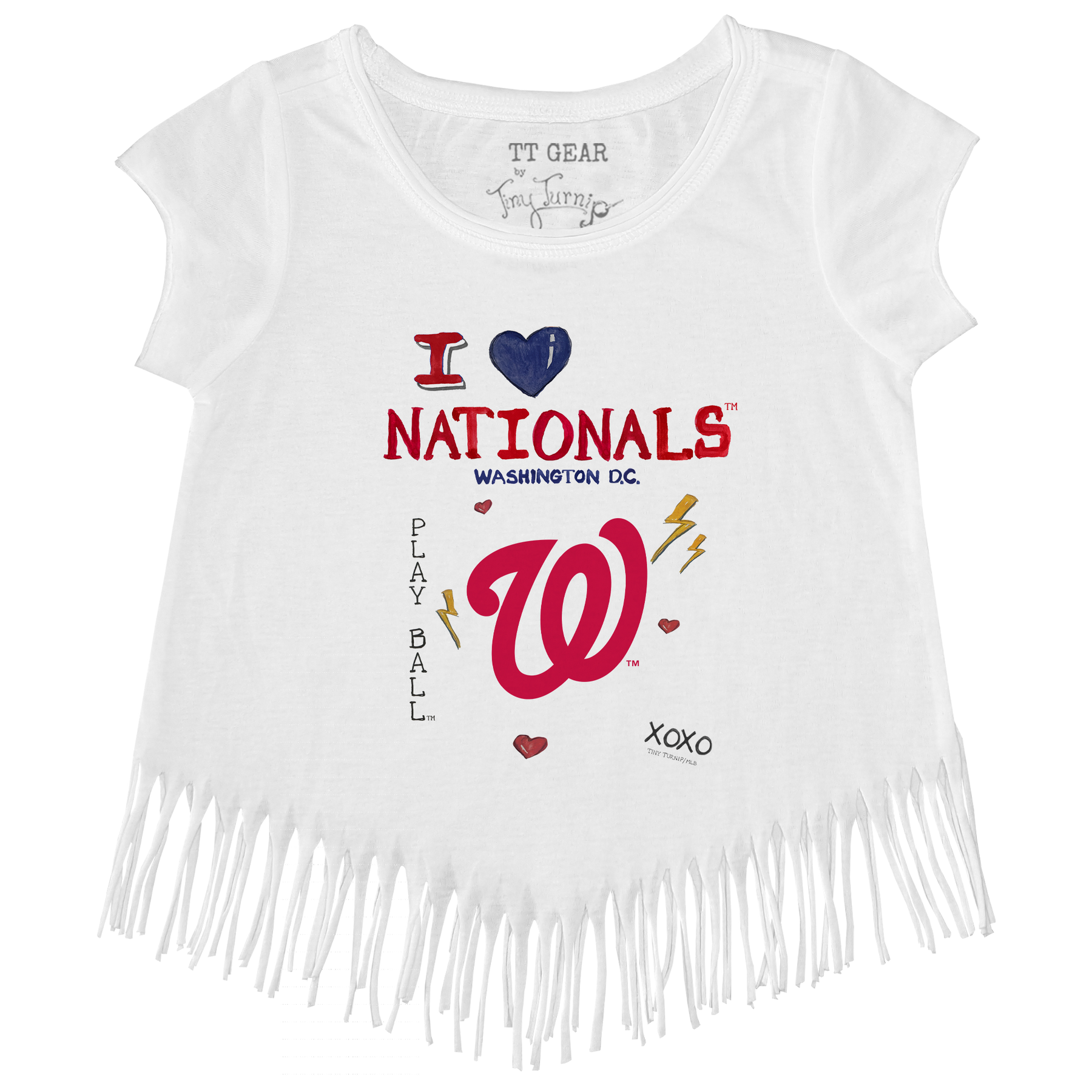 I Heart Nationals Fringe Tee - Tiny Turnip