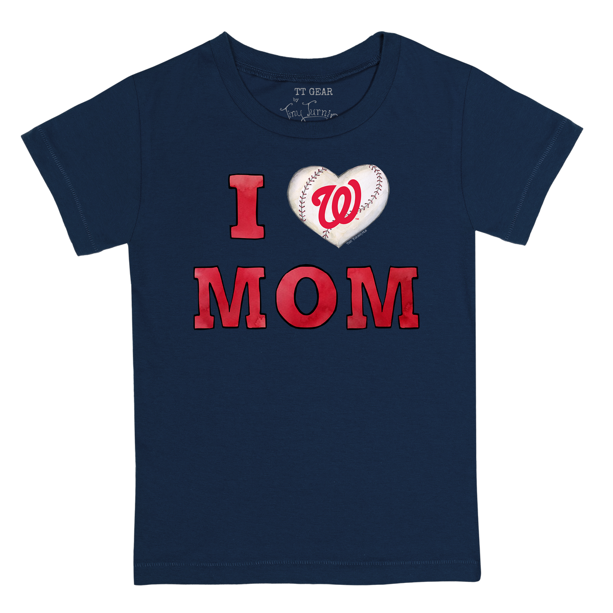 Washington Nationals I Love Mom Tee Shirt