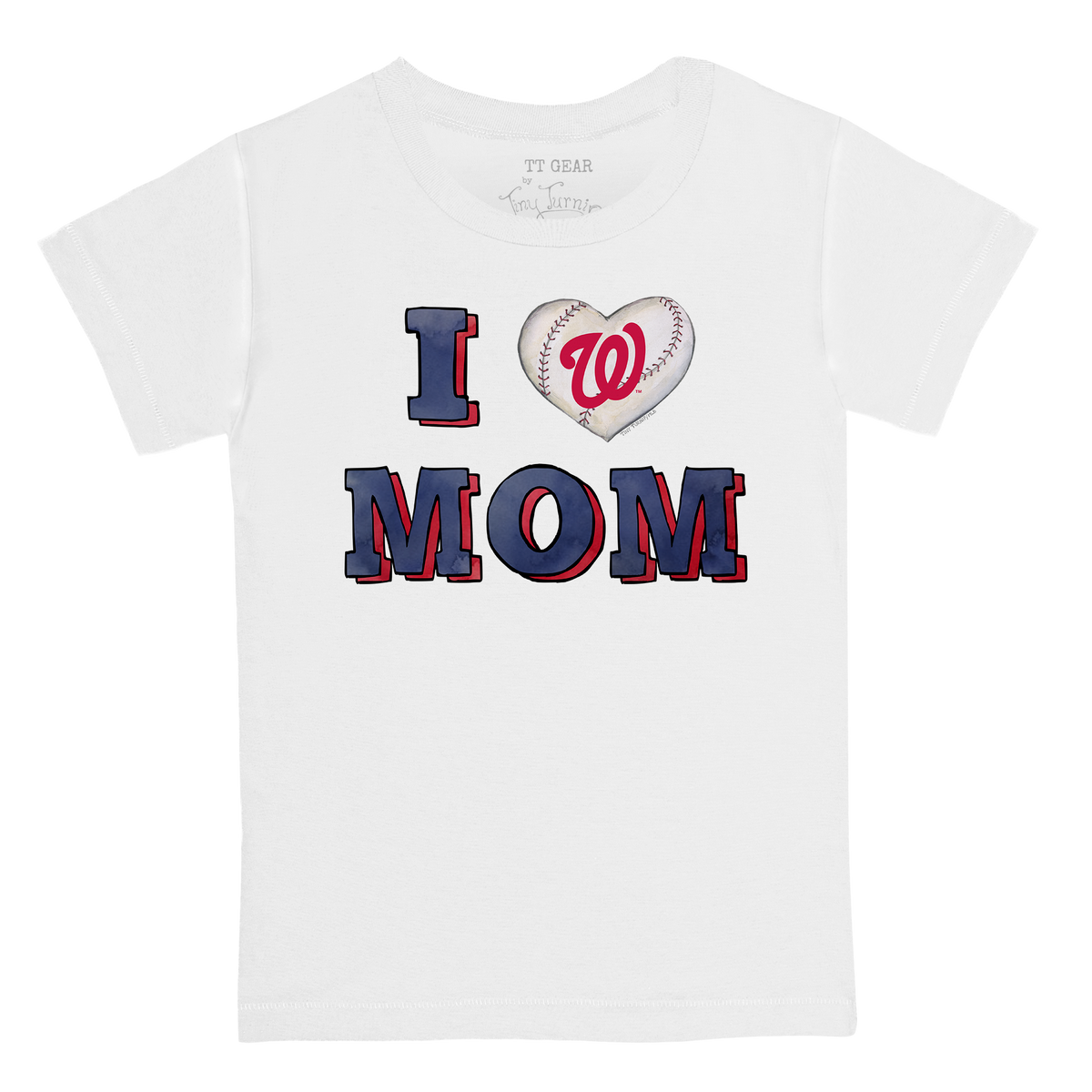 Washington Nationals I Love Mom Tee Shirt