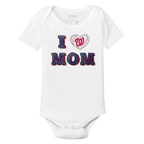 Washington Nationals I Love Mom Short Sleeve Snapper