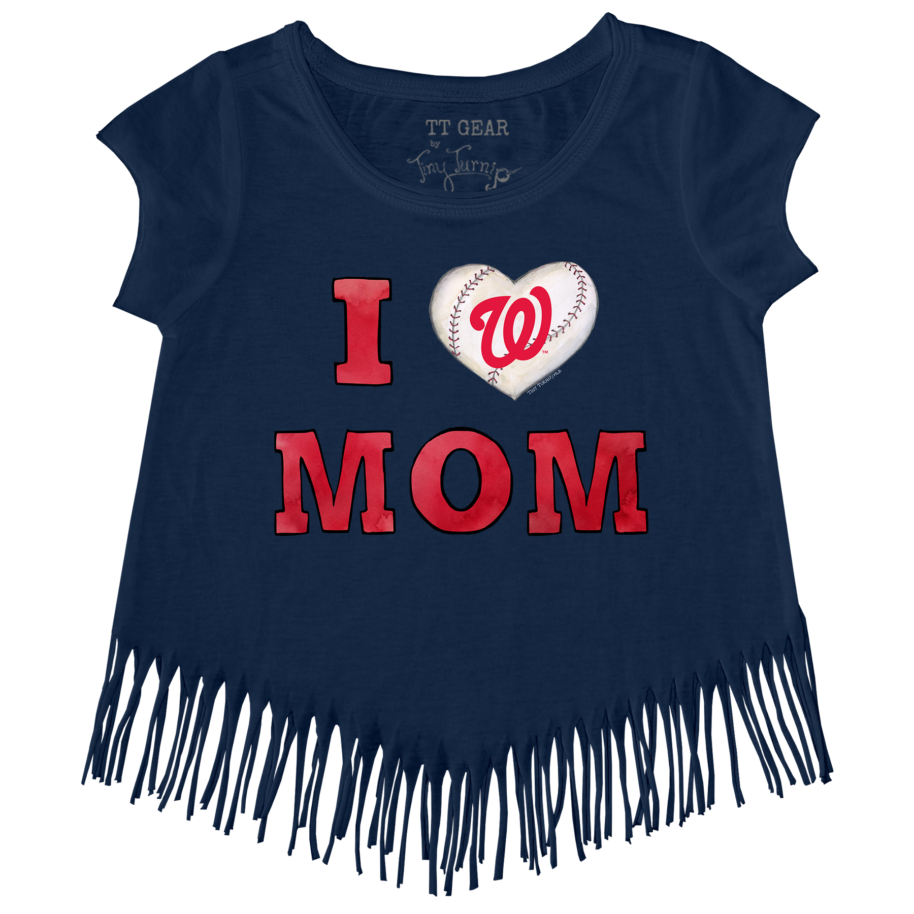 Washington Nationals I Love Mom Fringe Tee