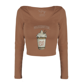 Washington Nationals Latte Women's Lucy Long Sleeve