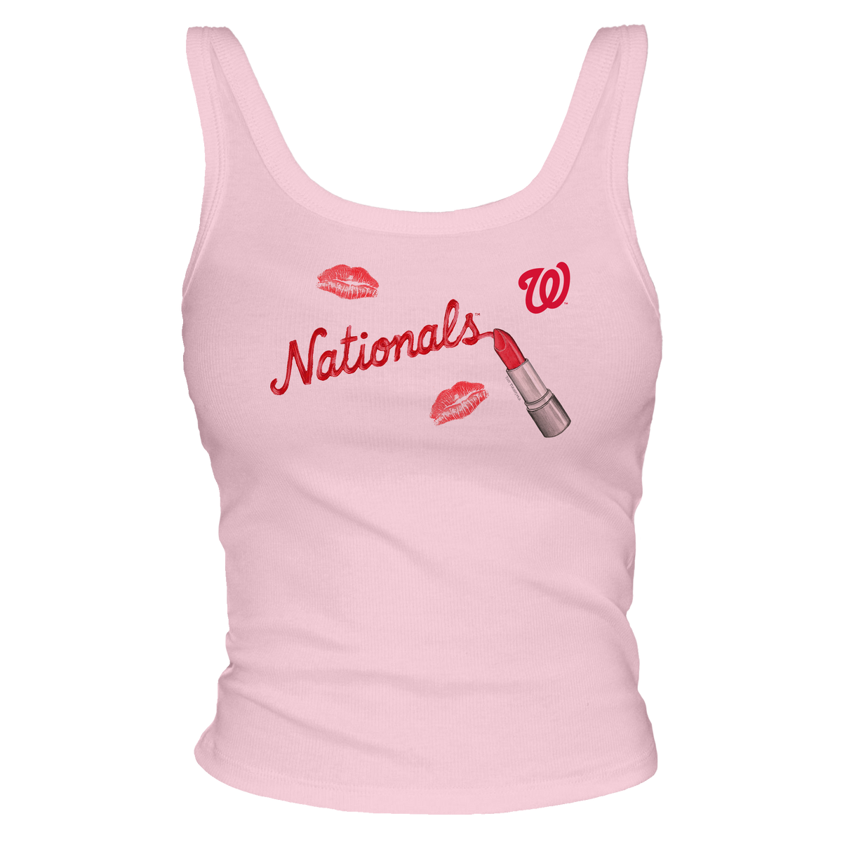 Washington Nationals Lipstick OG Ribbed Tank - Tiny Turnip