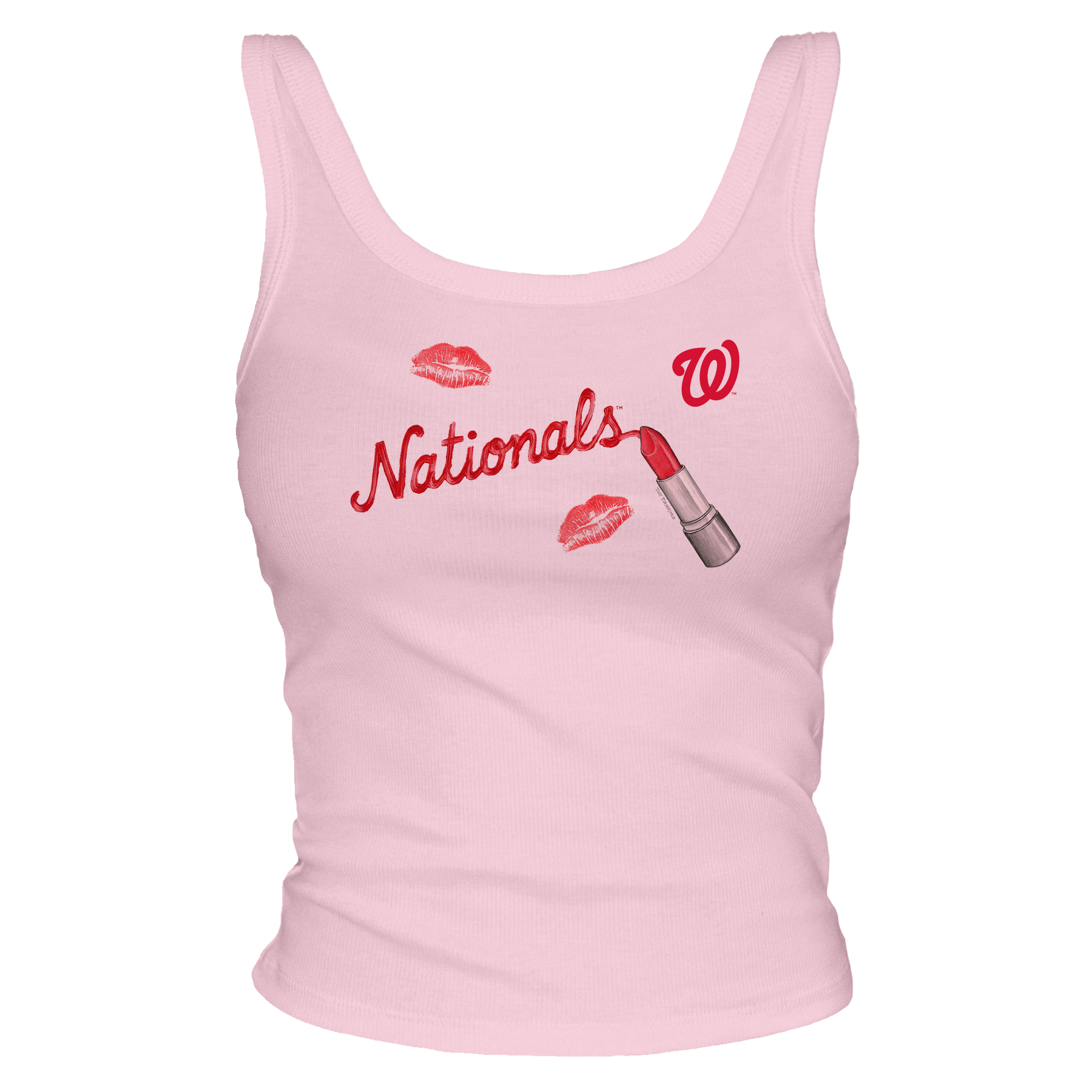 Washington Nationals Lipstick OG Ribbed Tank - Tiny Turnip