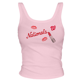 Washington Nationals Lipstick OG Ribbed Tank - Tiny Turnip