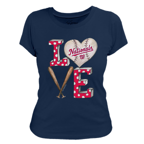 Washington Nationals Baseball LOVE Tee Shirt