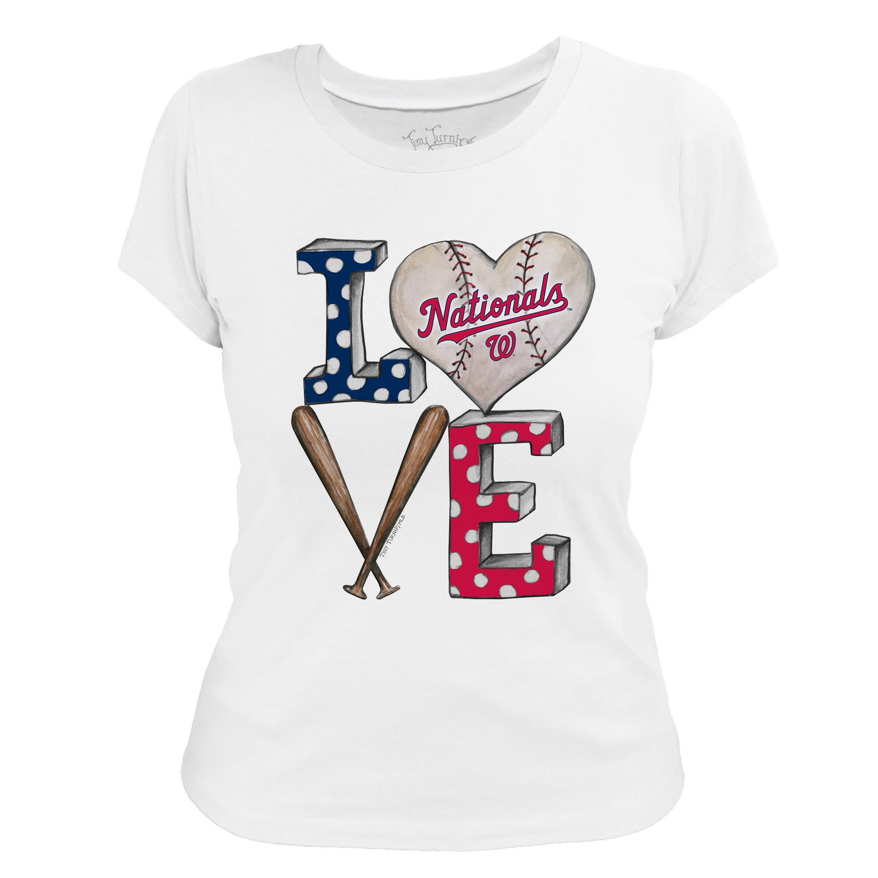 Washington Nationals Baseball LOVE Tee Shirt